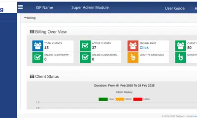 MyBilling - ISP ERP System screenshot 1