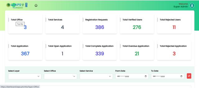 Leaps - Unified Government Services Platform screenshot 1