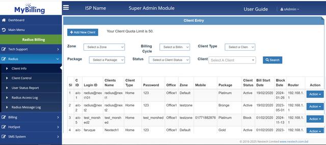 MyBilling - ISP ERP System screenshot 2